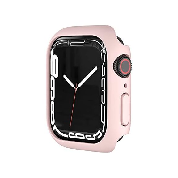 Compatible for Apple Watch Case 44mm,Hard PC Case Protective Cover for Apple Watch Series SE for Apple Watch Series 6 for Apple Watch Series 5 for Apple Watch Series 4，Pink