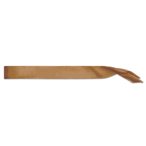 Beistle Gold Satin Sash 33 Inch (Case of 6)