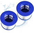 thumbnail image 1 of 2-Pack Inflatable Spa Filter Cartridge (75 x 100mm) -Replacement for CleverSpa, AquaParx, AquaSpa & Most Portable Hot Tubs, All-Season Use, 1 of 5