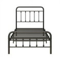 thumbnail image 7 of Twin Metal Platform Bed Frame With Headboard - No Box Spring Needed, 12.4" Under Storage, Noise-Free, Easy Assembly, Black, 7 of 7