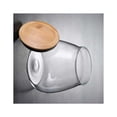 thumbnail image 1 of Injueey Tarro de almacenamiento de galletas de hierbas con forma de hongo para el hogar, lata de vidrio para granos de café con tapa de Almacenamiento y organización del hogar, 1 of 6