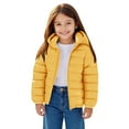 thumbnail image 2 of Mercatoo Youth Girls Zipper Puffer Hooded Jacket Lightweight Solid Color Padded Down Coat Warm Windproof Outwear for Kids Girls, 2 of 9