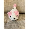 thumbnail image 3 of Mini Loaf Cat | Hand-Crocheted Plush in Pastel Confetti Chenille Yarn, 3 of 9