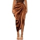 thumbnail image 1 of Falda plisada asimétrica plisada para mujer con cintura alta y pliegues Marrón café G Marrón café G Xishao ropa, 1 of 2