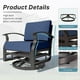 thumbnail image 3 of Juego de muebles de patio Kurapika Outdoor de aluminio, 3 piezas, 3 of 9
