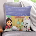 thumbnail image 1 of Casa de Muñecas de Gabby Fundas de almohada de terciopelo con tema, regalos de funda de almohada, decoración para el hogar, cojín de lanzar, regalo de cumpleaños para fans y parejas. 60cm x 60cm., 1 of 6