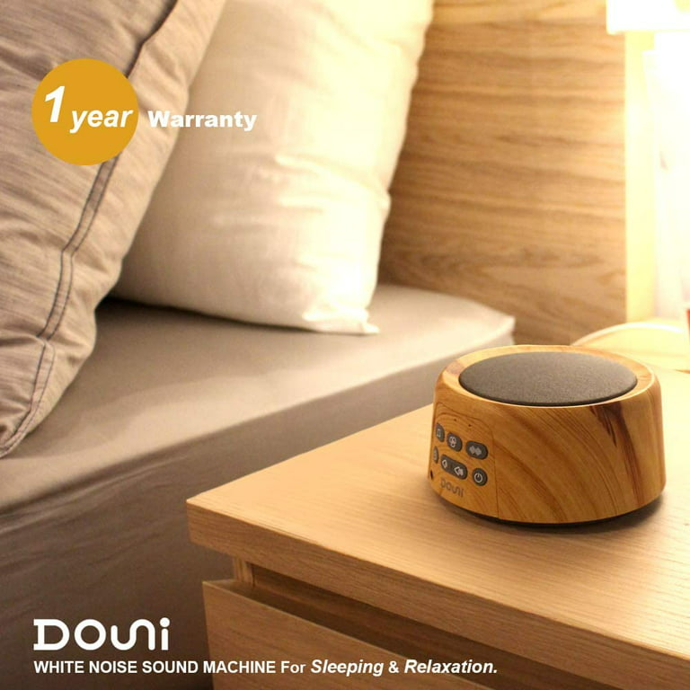 Douni White Noise Sound Machine with 27 Soothing Sounds Timer & Volume  Control Memory Function for Sleeping & Relaxation,Noise Machine for