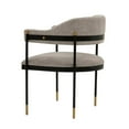 thumbnail image 6 of Manhattan Comfort Lia Dining Armchair with Metal Frame in Stone, 6 of 10