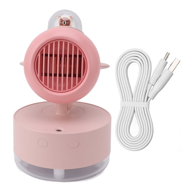 Pequeño ventilador de refrigeración, mini ventilador de refrigeración de oso, ventilador de mesa, ventilador oscilante portátil, diseño revolucionario Jadeshay A