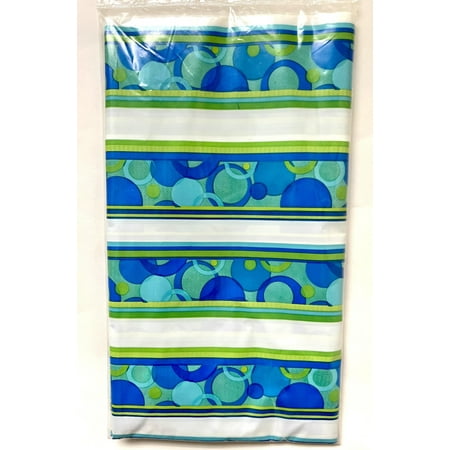 Cabana Blue Tropical Luau Summer Beach Pool Party Decoration Plastic Tablecover