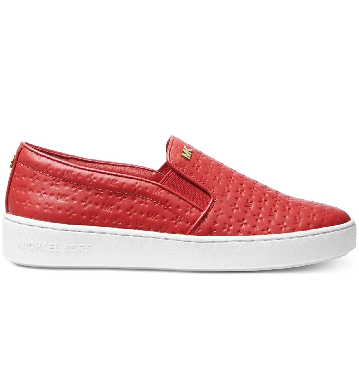 michael kors keaton slip on red