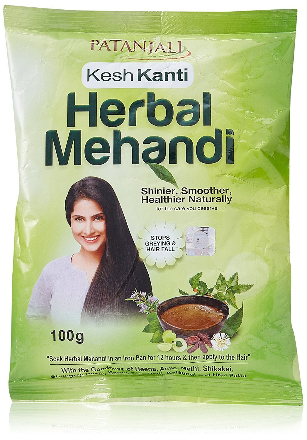 Baba Ramdev - Patanjali Herbal Mehandi for Hair - 100g Baba Ramdev - Patanjali Herbal Mehandi for Hair - 100g