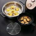 thumbnail image 4 of Cesta de vapor para alimentos con soporte para cocinar al vapor para entusiastas de la cocina y la gastronomía, 4 of 8