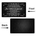 thumbnail image 4 of Rectangle 201 Stainless Steel Custom Blank Thermal Transfer Wallet Card Electrophoresis Black 550x850x0.7mm, 4 of 7