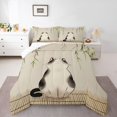 thumbnail image 2 of jejeloiu 3D Cartoon Animal Cat Queen Comforter Set Kids,Japan Minimalist Style Bedding Comforter Set,Reversible,3-Piece, 2 of 8