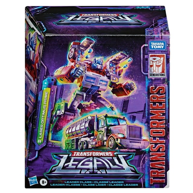 Transformers Generations Legacy Leader Class Laser Optimus Prime, colección de figuras de acción, modelo de juguete para niños, regalo de cumpleaños zhangmenya LED