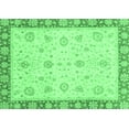 thumbnail image 1 of Ahgly Company Indoor Rectangle Abstract Emerald Green Modern Area Rugs, 2' x 5', 1 of 4