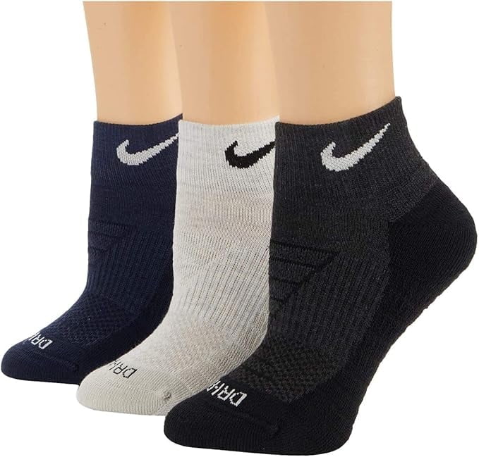 mens nike dri fit quarter socks