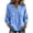 B-Blue-summer tops for women, variant on Tops for Women 3/4 Sleeve Lace Patch Shirts Loose Fit Tunic Shirt Casual V Neck Blouses Summer Fall Vacation Clothing Army Green M