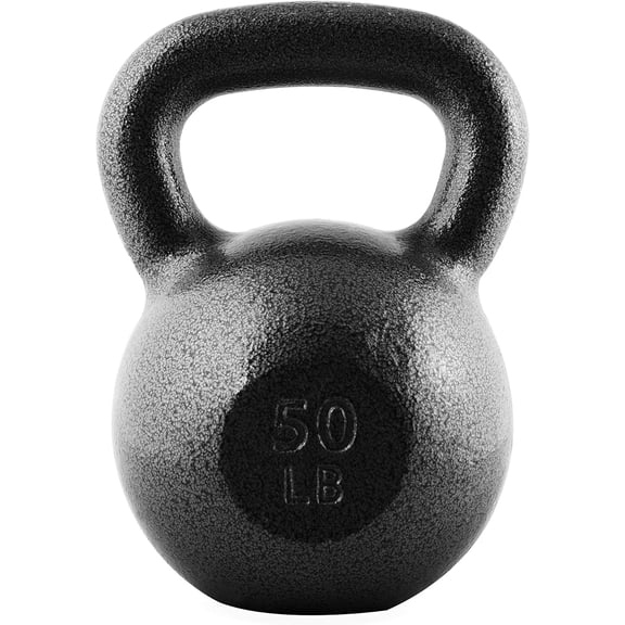 YSHIHAO Hammerstone Painted Cast Iron Kettlebell, 10-80 lb, Home/Gym Equipment for Strength, Full-Body and CrossFit Training