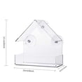 thumbnail image 4 of Clear Window Bird Feeder With Strong Suction Cups For Close Up Bird Watching Outdoor Garden Yard Easy To Fill And Clean, 4 of 5