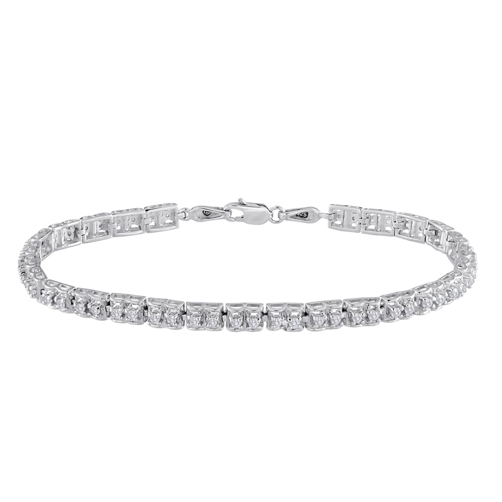 Original Classics Sterling Silver 1ct. TDW DoubleLink Diamond Tennis