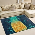 thumbnail image 2 of Coolnut 80 x 58 inches Lightweight Soft Area Rug Mat Indoor Floor Rugs Home Decoration for Kids Room Living Room Hello Summer Pineapple, 2 of 6
