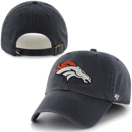 Mens Denver Broncos 47 Brand Navy Blue Cleanup Adjustable Hat