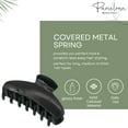 thumbnail image 3 of Parcelona French Basic Medium 3 1/2" Celluloid Jaw Hair Claws for Women(2 Pcs), 3 of 24