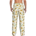thumbnail image 3 of Uemuo Leopard Print Pattern Men's Wide Leg Palazzo Lounge Pants with Pockets Light Weight Loose Comfy Casual Pajama Pants-Large, 3 of 9