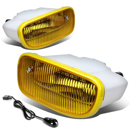 Jeep Fog Light Wiring For 1999 to 2004 Jeep Grand Cherokee WJ Pair of Driving Fog Light + Wiring Kit + Switch (Amber Lens) 00 01 02 03 ()