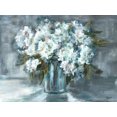 thumbnail image 2 of Tre Sorelle Studios 32x25 White Modern Wood Framed Museum Art Print Titled - White Hydrangeas on Gray Landscape, 2 of 4