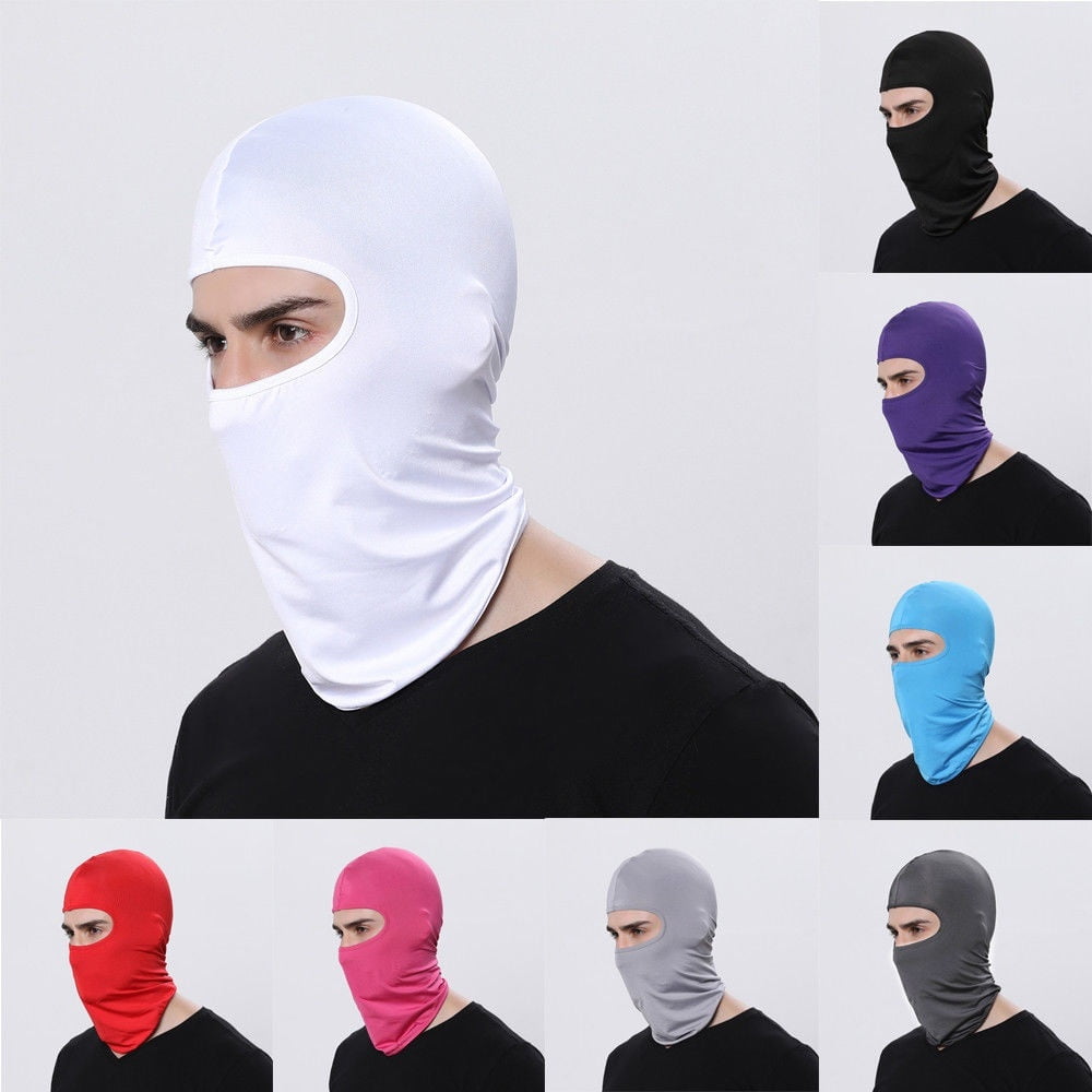 Unisex Balaclava Hat Motorcycle Ski Face Sun Shield Cycling Face Covers Up Thin 