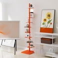 thumbnail image 4 of 9-Tier Metal Spine Bookshelf, Invisible Bookcase, Vertical Book Tower (Black), 4 of 8