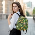 thumbnail image 6 of WOBOGO St Patricks Pattern with Leprechaun and Shamrock Butterfly Backpack Durable Lightweight Shoulder Bag Built-in Laptop Sleeve and Multiple Utility Compartments, 6 of 7