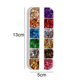 thumbnail image 2 of Escamas de lámina para decoración de uñas, escamas de lámina para uñas, purpurina, lentejuelas para uñas, confeti, dorado, plateado, brillo irregular, efecto espejo, polvos acrílicos para uñas,, 2 of 5