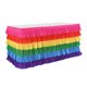 thumbnail image 5 of Falda De Mesa Rainbow Tulle Baby Shower Tutu Decoraciones De Manteles 1.83m Sunnimix Falda de vajilla de tul con volantes, 5 of 8