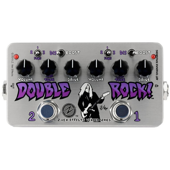 ZVEX Double Rock! Vexter Distortion Guitar Pedal