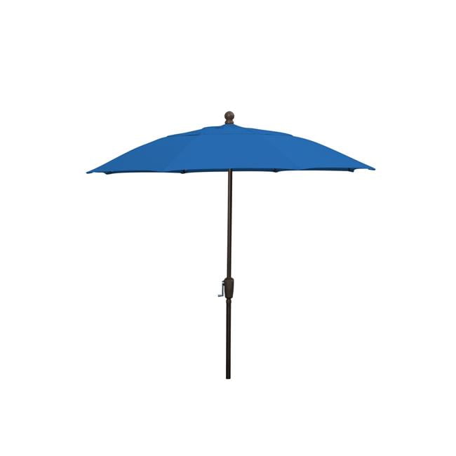 FiberBuilt Umbrellas Patio Umbrella 9 Foot Pacific Blue Canopy and Champagne... 