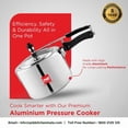 thumbnail image 5 of Kitchenmate Eco Aluminium Pressure Cooker With Inner Lid - 1.5 Liters, Silver, 3.25mm Thickness | Heavy Gauge Induction Base Cooker With Glossy Finish - Durable, Heat Resistant, 5 of 5
