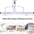 thumbnail image 5 of Bed Sheet Holder Straps Fitted Sheet Keepers Bedsheet Holders Fasteners -White , 4 Pack, 5 of 7
