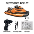 thumbnail image 2 of Lancha Rc 4CH 2.4G T16B RC Motorboat Impermeable Recargable para Niños Niñas (Naranja), 2 of 5