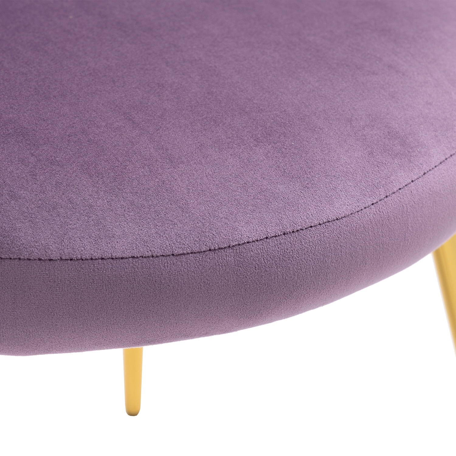 Kepooman Modern Accent Arm Chairs, Mid-Century Upholstered Side Seat with Solid Metal Legs, Purple Kepooman Modern Accent Arm Chairs, Mid-Century Upholstered Side Seat with Solid Metal Legs, Purple