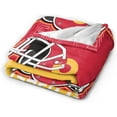 thumbnail image 4 of Kansas City Blanket Gifts for Men Women Youth Fans Lightweight Flannel Throw Blanket Classic Sport Team Color Blankets for Sofa Bedroom Living Room 60" X 50", 4 of 6