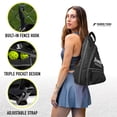 thumbnail image 4 of Franklin Sports Pickleball Sling Bag - Pickleball Equipment Backpack - Grey, 4 of 5