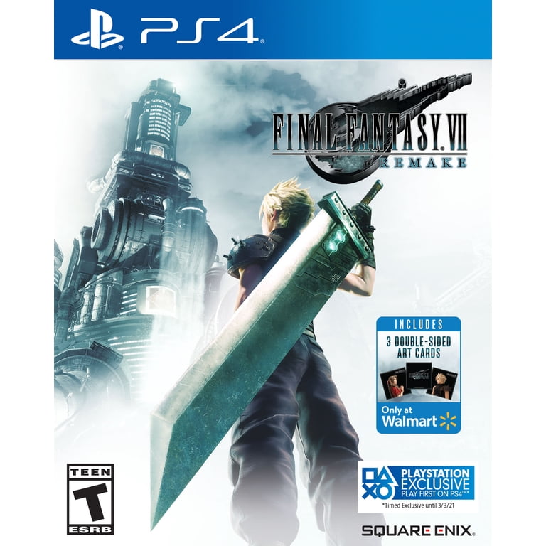 家庭用ゲーム機本体 PS4 Pro FINALFANTASY VII REMAKE Pack FF7 Pre-Owned Walmart Exclusive: Final Fantasy VII Remake, Square Enix