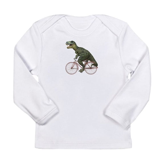 CafePress - Cycling Tyrannosaurus Rex Long Sleeve Infant T Shi - Long Sleeve Infant T-Shirt