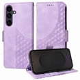 thumbnail image 5 of Funda GANGXUN para Samsung Galaxy S25 FE con diseño acolchado elegante, cuero PU, protección total y ajuste preciso, 5 of 5