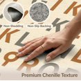 thumbnail image 6 of ODIKA 9'x12' Washable Area Rug Letter Abc Tone Geometric Border Classroom Childcare Alphabet Flowing Dynamic for Master Suite, California King, Under Bed, Non-Shedding, Easy Care, 6 of 7