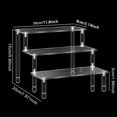 thumbnail image 2 of Naterly Acrylic Display Riser Shelf, 3 Tier Clear Display Stand for Desserts, Cupcakes, Perfumes, Figures, Cosmetics Display Organizational Storage, 2 of 4